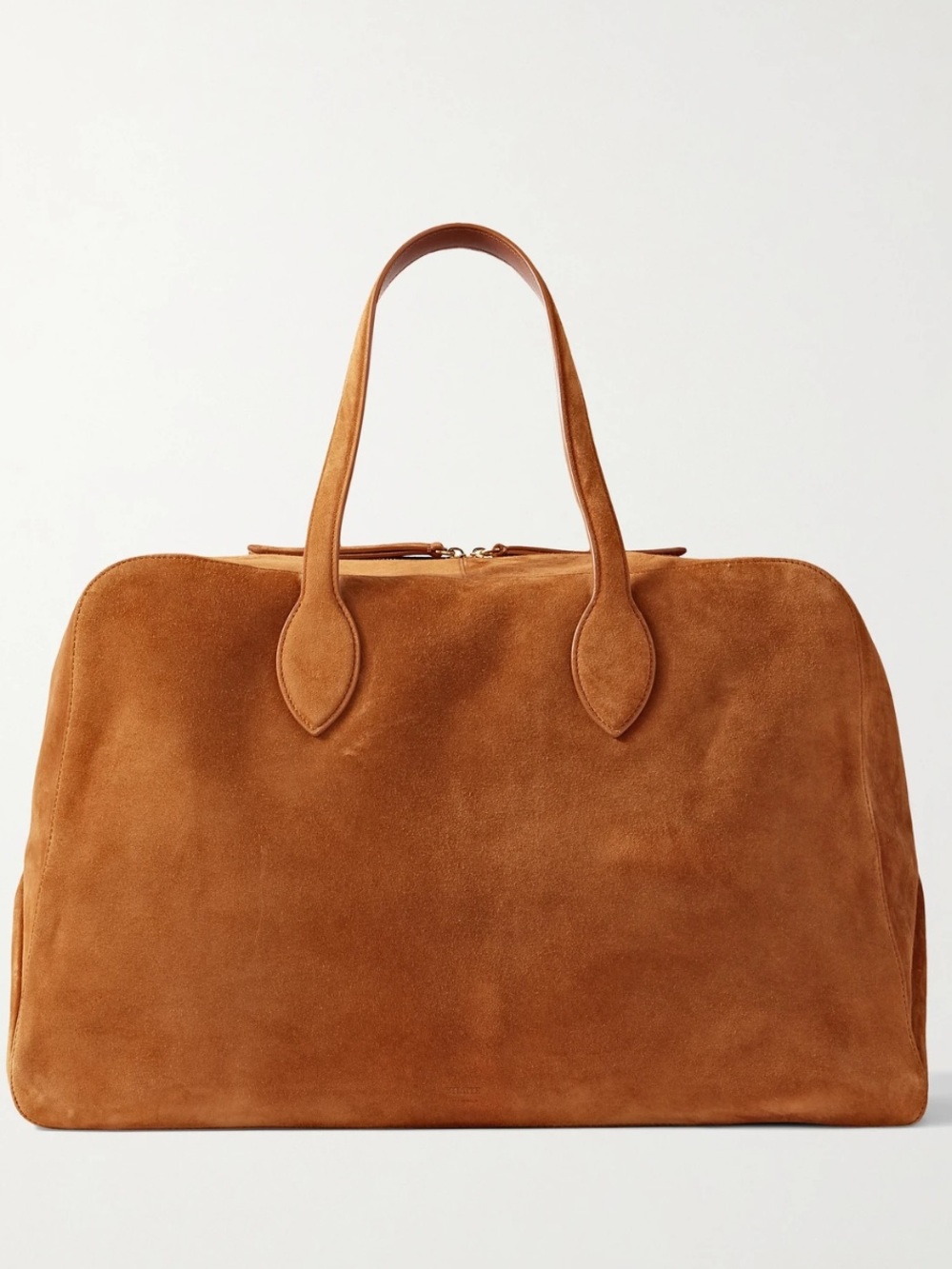 Khaite Maeve Weekender Large Leather Tote Bag Top Handle Suede - Picture 2 of 12